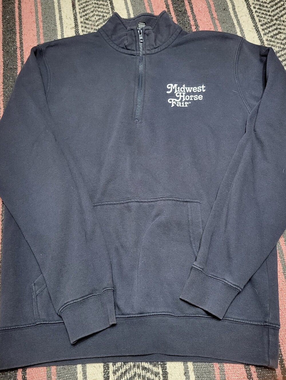 midwest horse fair quarter zip sweatshirt